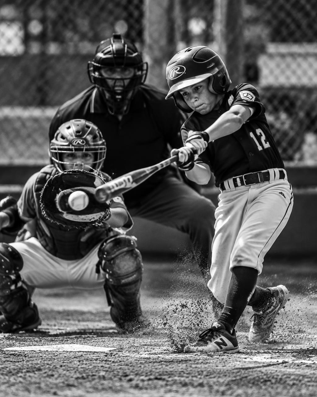 Baseball action